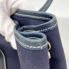 Hermes Tote Garden Party PM Toile Ash Navy Silver — view 6