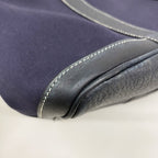 Hermes Tote Garden Party PM Toile Ash Navy Silver — view 7