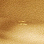 Hermes Handbag Picotin Lock PM Taurillon Clemence Trench Gold — view 5