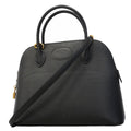 Hermes Handbag Bolide 31 Ardennes Black Gold 2-Way