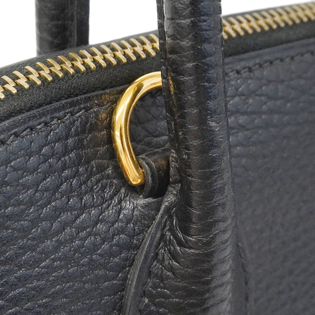 Hermes Handbag Bolide 31 Ardennes Black Gold 2-Way — view 7