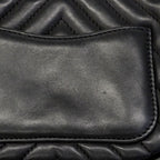 Chanel Handbag Stitch Lambskin Black Champagne Gold 2-Way — view 8