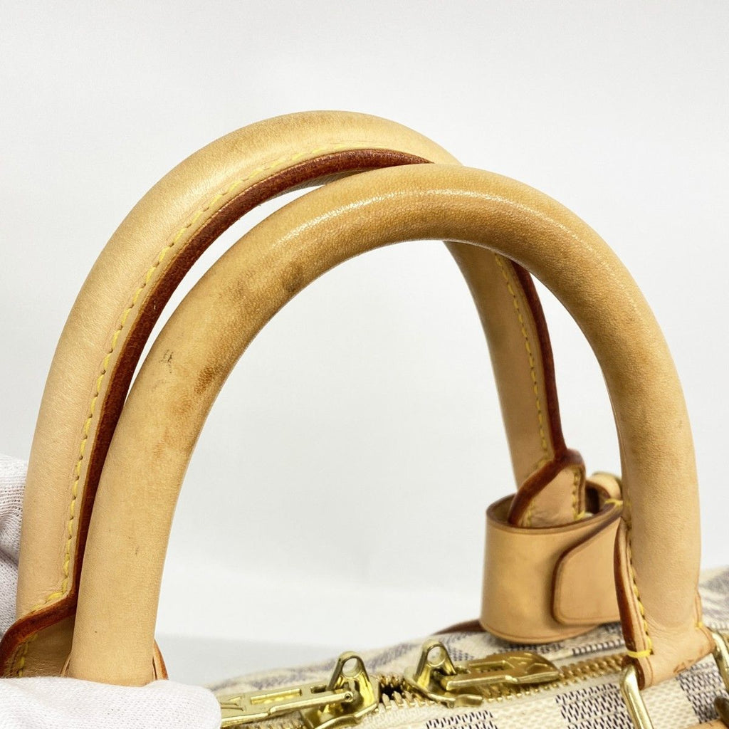 Louis Vuitton Boston Bag Damier Azur Keepall 50 White — view 8