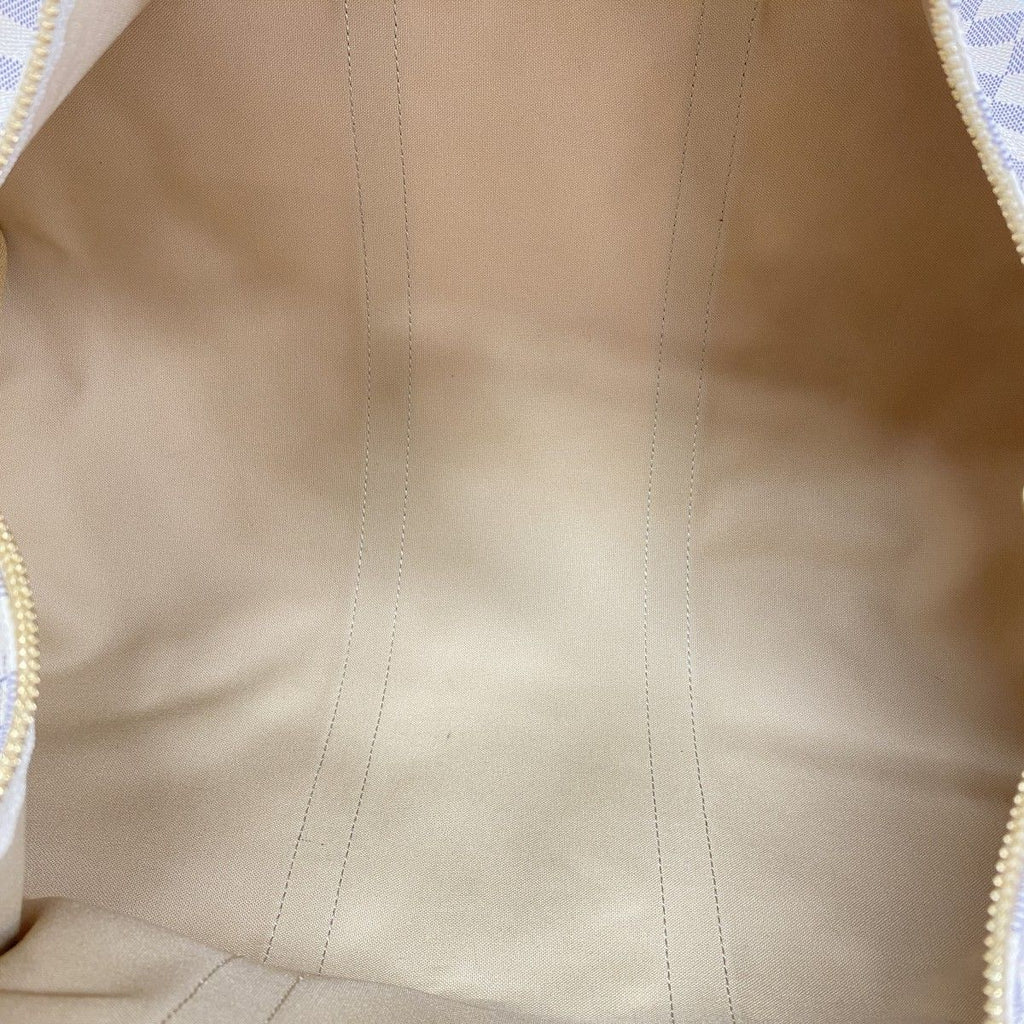 Louis Vuitton Boston Bag Damier Azur Keepall 50 White — view 4