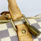 Louis Vuitton Boston Bag Damier Azur Keepall 50 White — view 7
