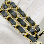 Chanel Shoulder Bag Diana Lambskin Black Gold — view 8