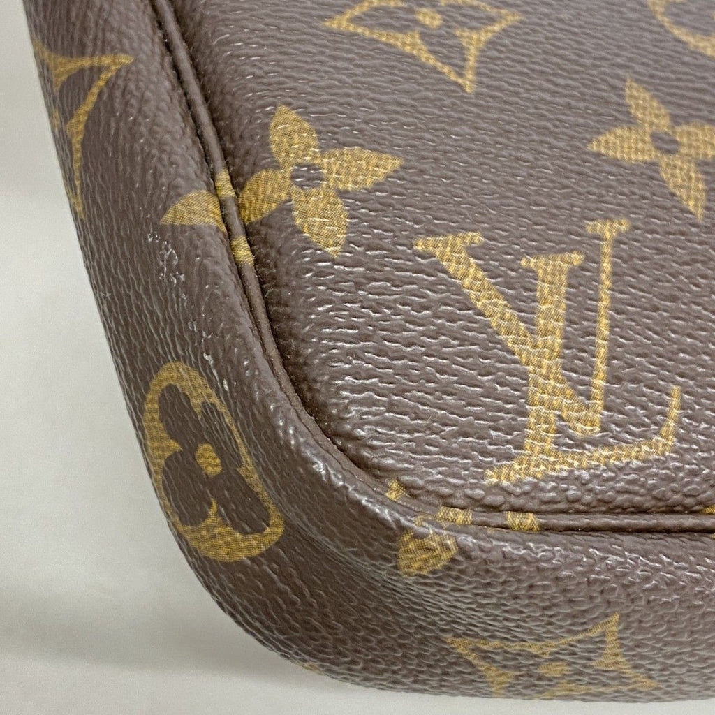 Louis Vuitton Shoulder Bag Monogram Pochette Soirle Brown — view 6