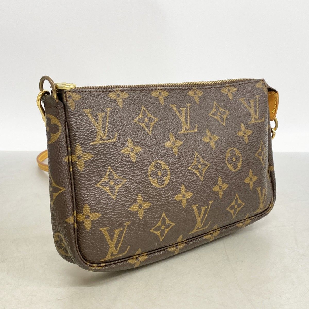 Louis Vuitton Shoulder Bag Monogram Pochette Soirle Brown — view 2