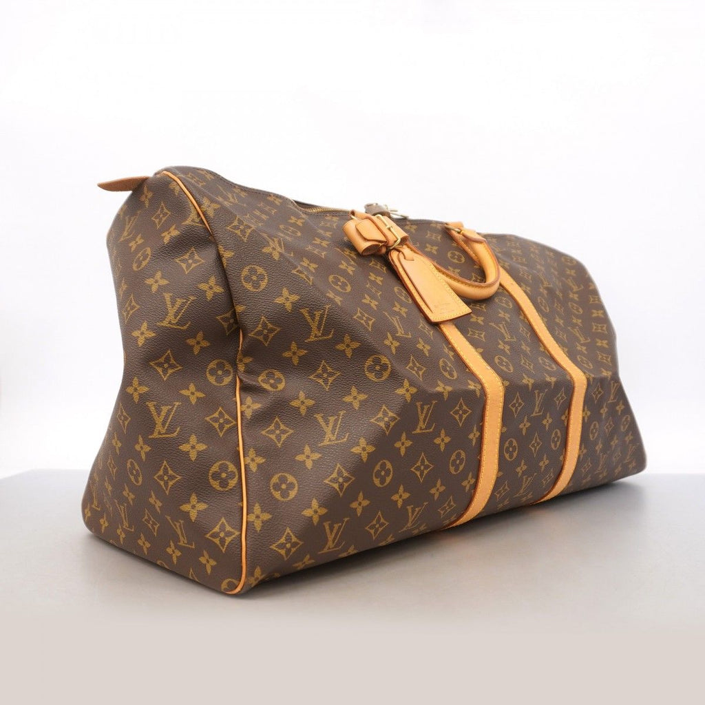 Louis Vuitton Boston Bag Monogram Keepall 60 Brown — view 2