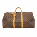 Louis Vuitton Boston Bag Monogram Keepall 60 Brown