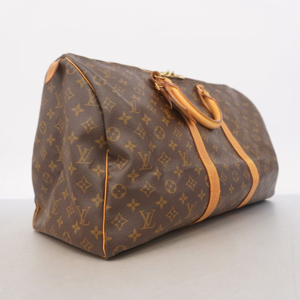 Louis Vuitton Boston Bag Monogram Keepall 50 Brown — view 2