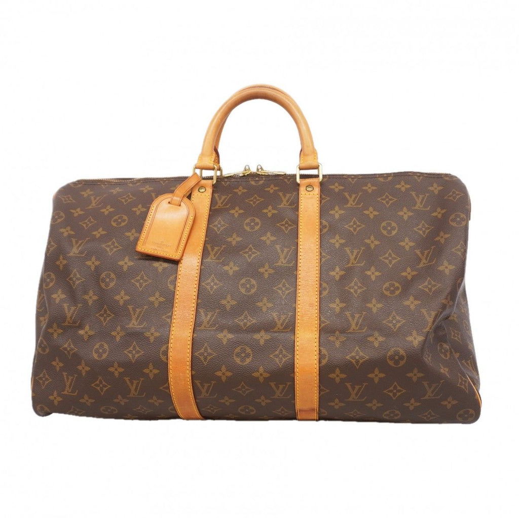 Louis Vuitton Boston Bag Monogram Keepall 50 Brown
