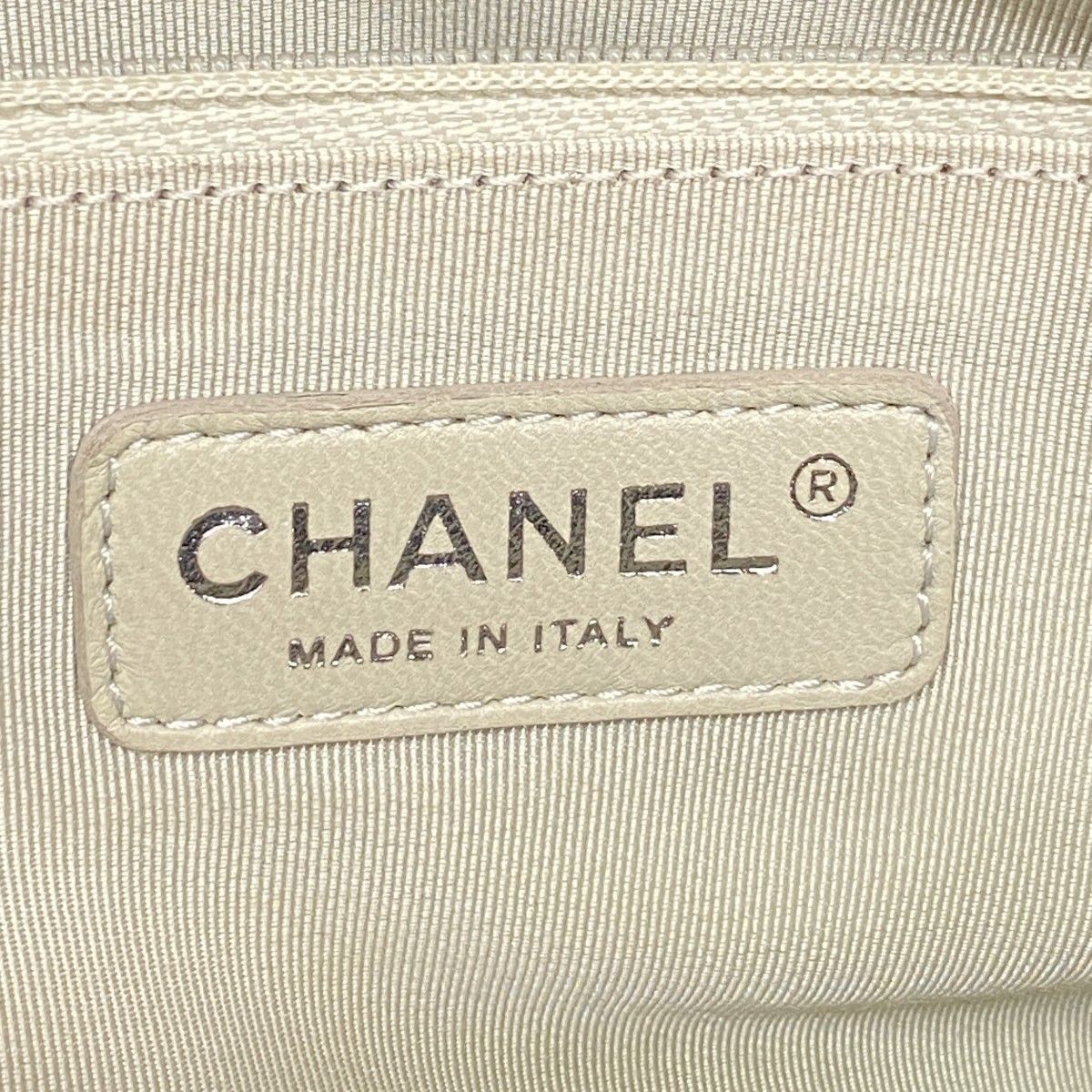 Chanel Shoulder Bag Quilted Caviar Leather Black Silver — view 5