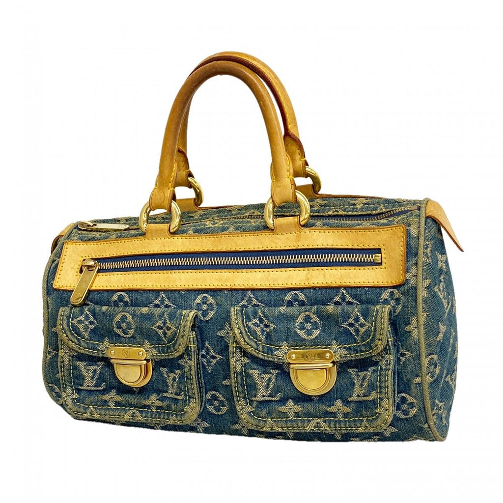 Louis Vuitton Handbag Monogram Denim Neo Speedy Blue
