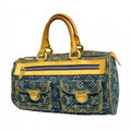 Louis Vuitton Handbag Monogram Denim Neo Speedy Blue