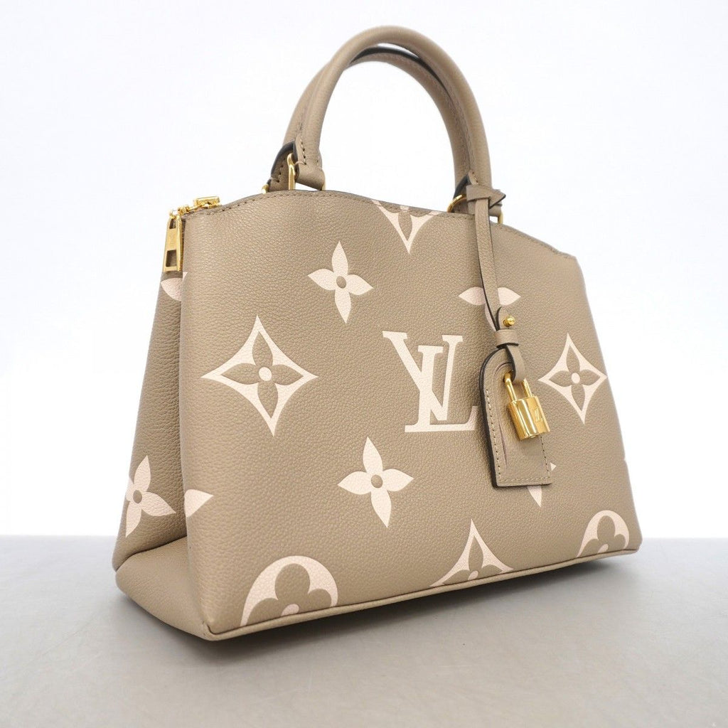 Louis Vuitton Handbag Monogram Empreinte Bicolor Petit Palais PM Tourtelle Cream — view 2