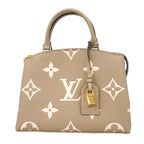 Louis Vuitton Handbag Monogram Empreinte Bicolor Petit Palais PM Tourtelle Cream