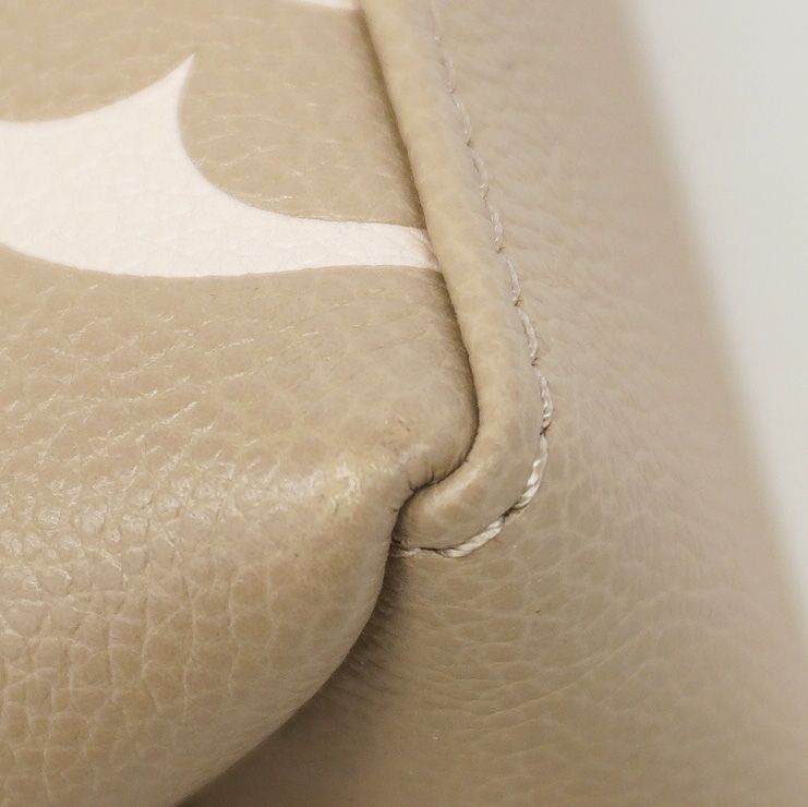Louis Vuitton Handbag Monogram Empreinte Bicolor Petit Palais PM Tourtelle Cream — view 6