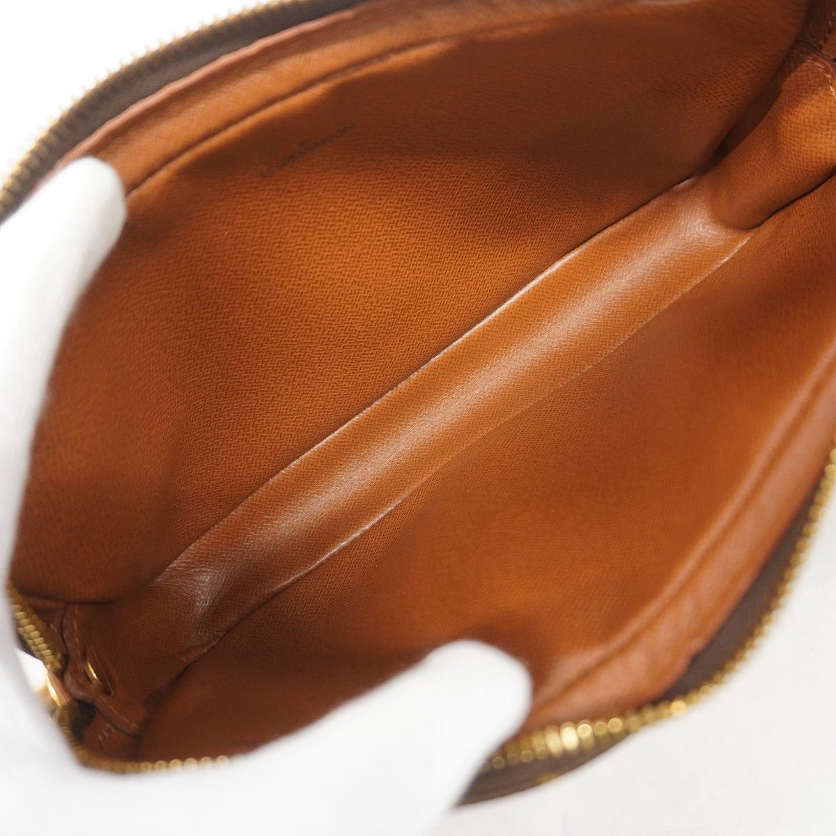 Louis Vuitton Clutch Monogram Marly Dragonne PM Brown — view 4