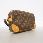 Louis Vuitton Clutch Monogram Marly Dragonne PM Brown — view 2