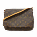 Louis Vuitton Shoulder Bag Monogram Musette Tango Short Strap Brown