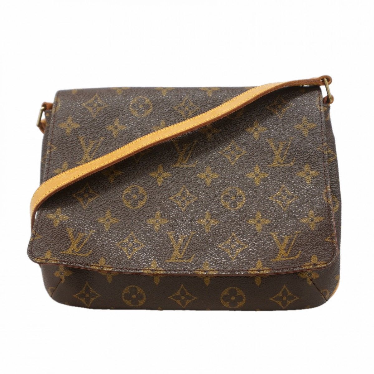 Louis Vuitton Shoulder Bag Monogram Musette Tango Short Strap Brown