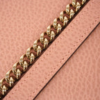 Gucci Shoulder Bag Interlocking Leather Pink Gold — view 8