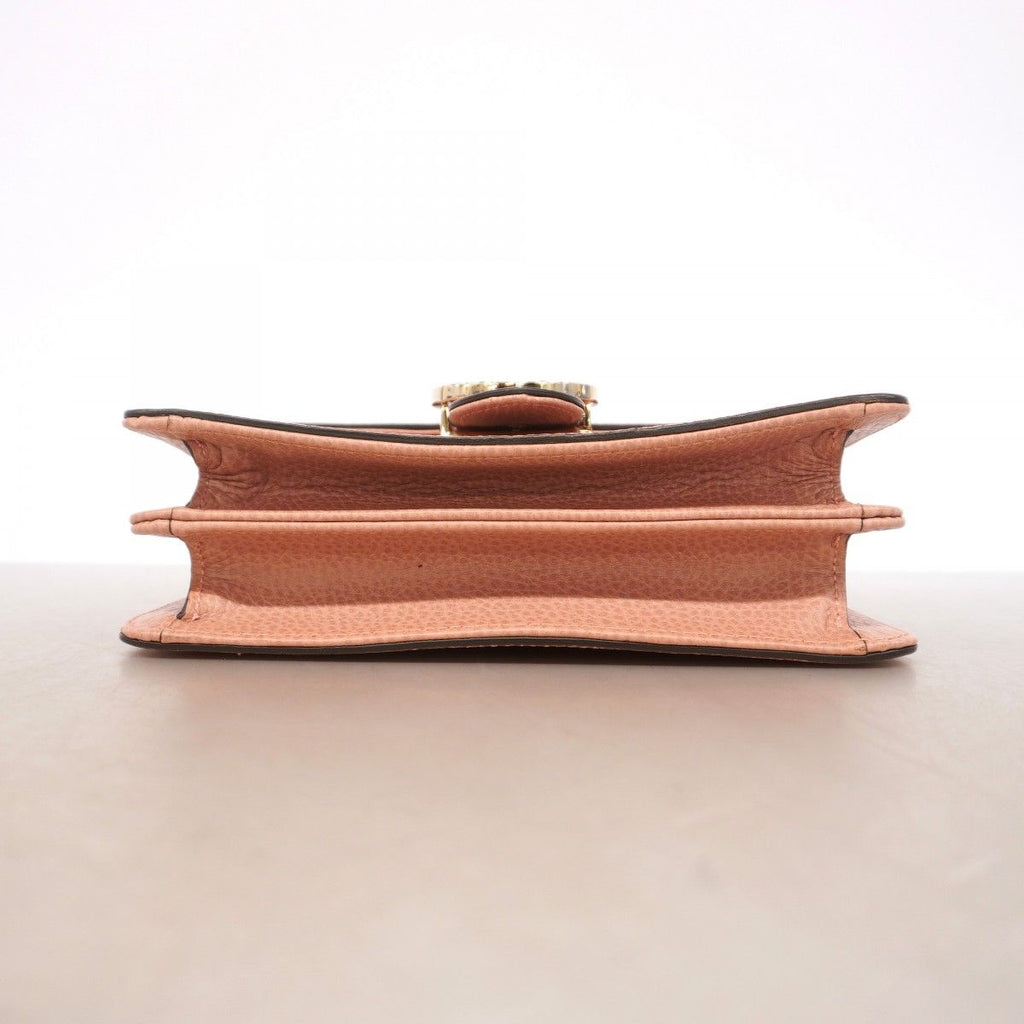 Gucci Shoulder Bag Interlocking Leather Pink Gold — view 3