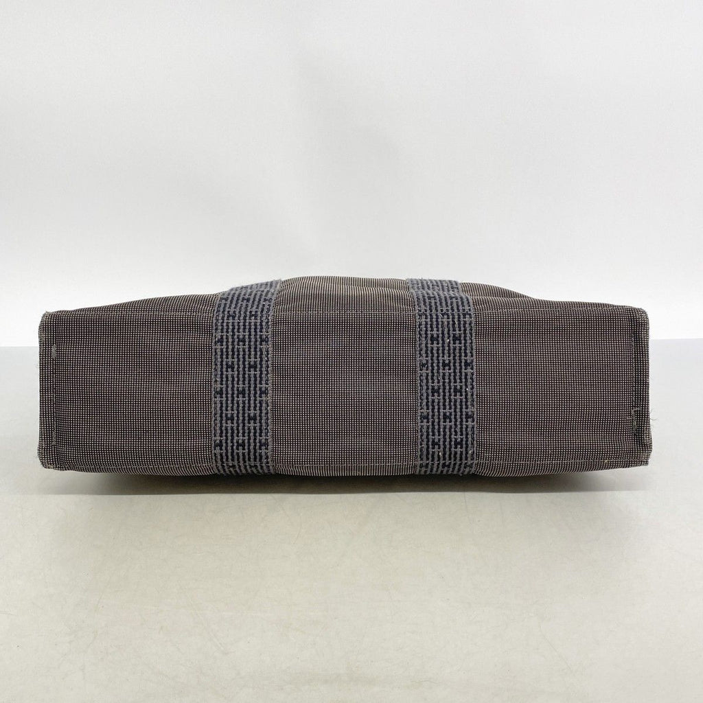 Hermes Tote Her Line MM Canvas Gray Silver — view 3