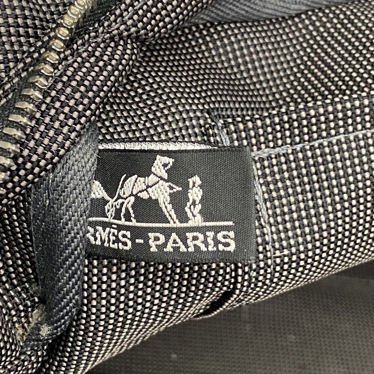 Hermes Tote Her Line MM Canvas Gray Silver — view 5