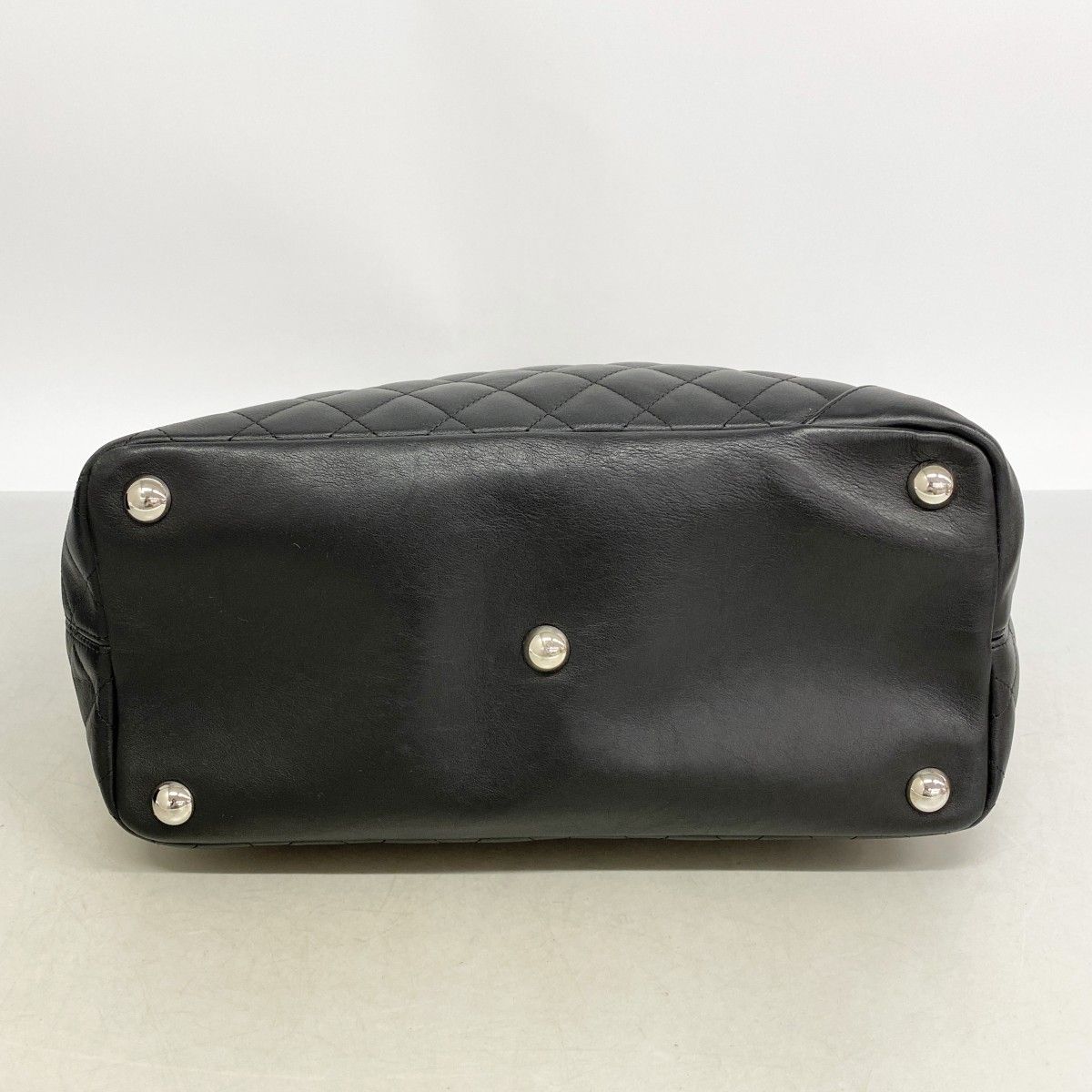 Chanel Tote Cambon Lambskin Black Silver — view 3