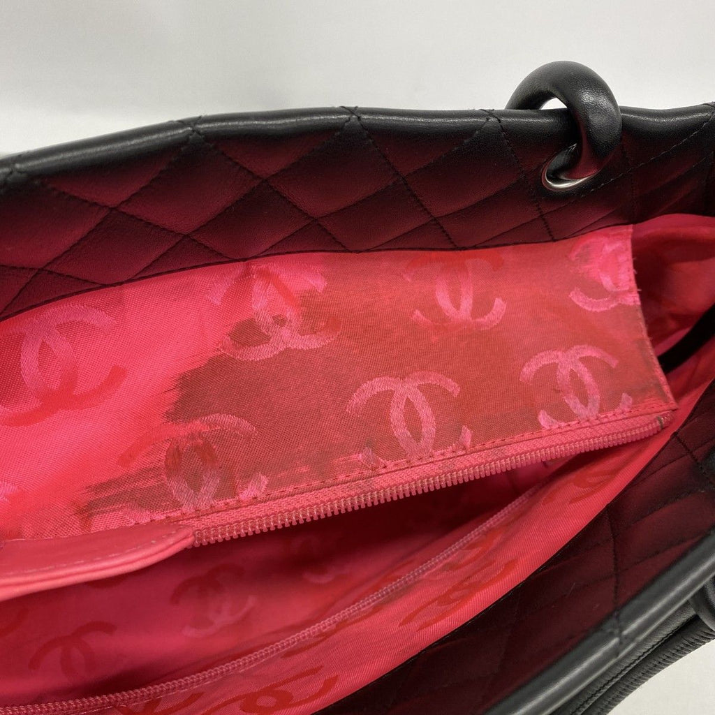 Chanel Tote Cambon Lambskin Black Silver — view 6
