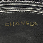 Chanel Shoulder Bag Quilted Caviar Leather Black Gold — view 5