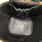 Chanel Vanity Bag Bicolor Lambskin Black Gold — view 4