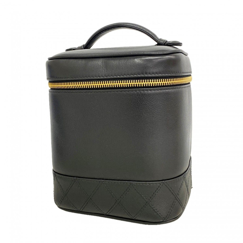 Chanel Vanity Bag Bicolor Lambskin Black Gold