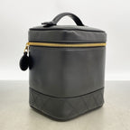 Chanel Vanity Bag Bicolor Lambskin Black Gold — view 2