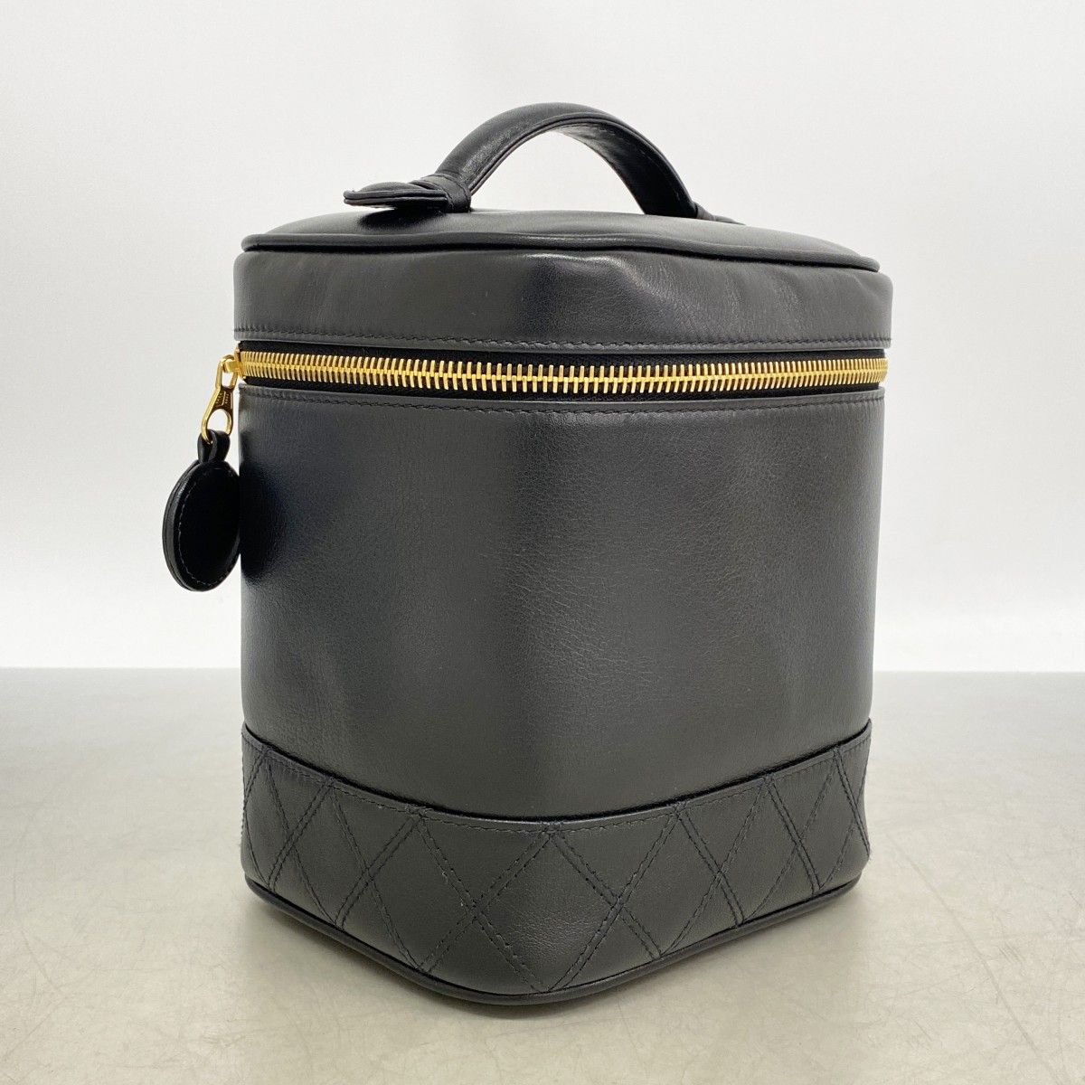 Chanel Vanity Bag Bicolor Lambskin Black Gold — view 2