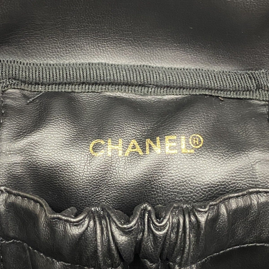 Chanel Vanity Bag Bicolor Lambskin Black Gold — view 5