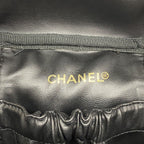 Chanel Vanity Bag Bicolor Lambskin Black Gold — view 5