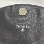 Chanel Shoulder Bag Quilted Caviar Leather Black Silver — view 5
