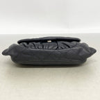 Chanel Shoulder Bag Quilted Caviar Leather Black Silver — view 3