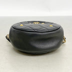 Chanel Shoulder Bag Quilted Lambskin Black Gold — view 3