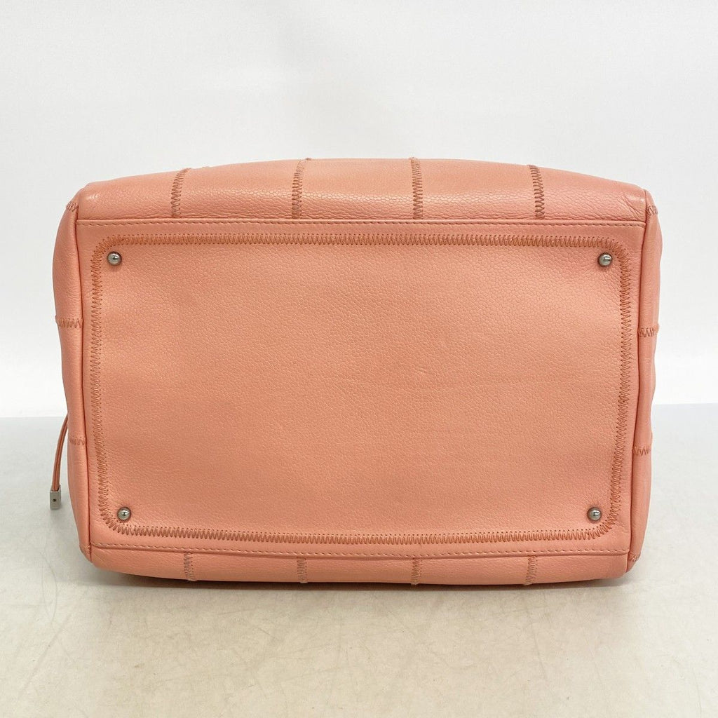 Chanel Handbag Chocolate Bar Caviar Leather Pink Silver — view 3