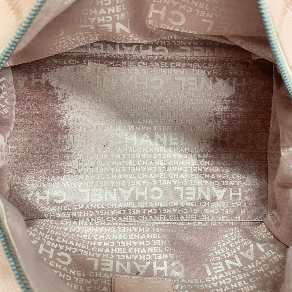 Chanel Handbag Chocolate Bar Caviar Leather Pink Silver — view 4