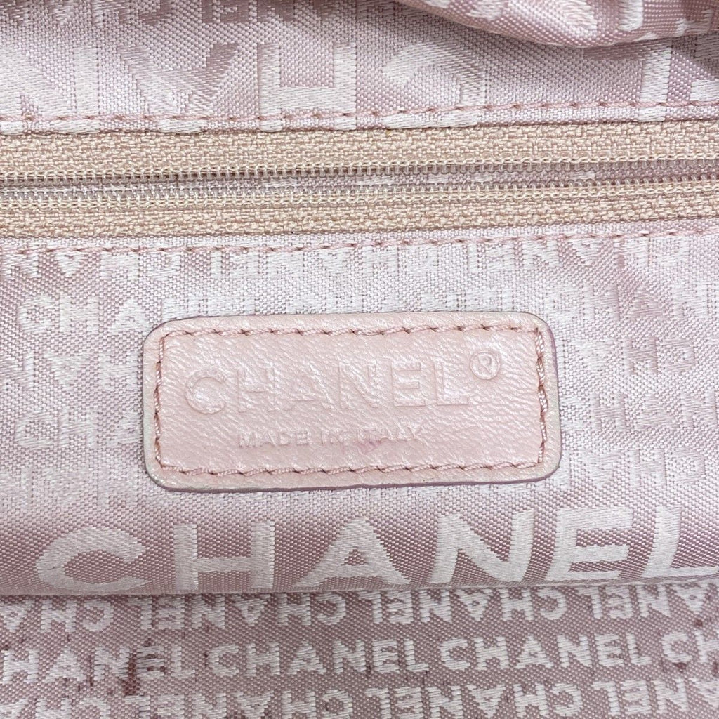 Chanel Handbag Chocolate Bar Caviar Leather Pink Silver — view 5