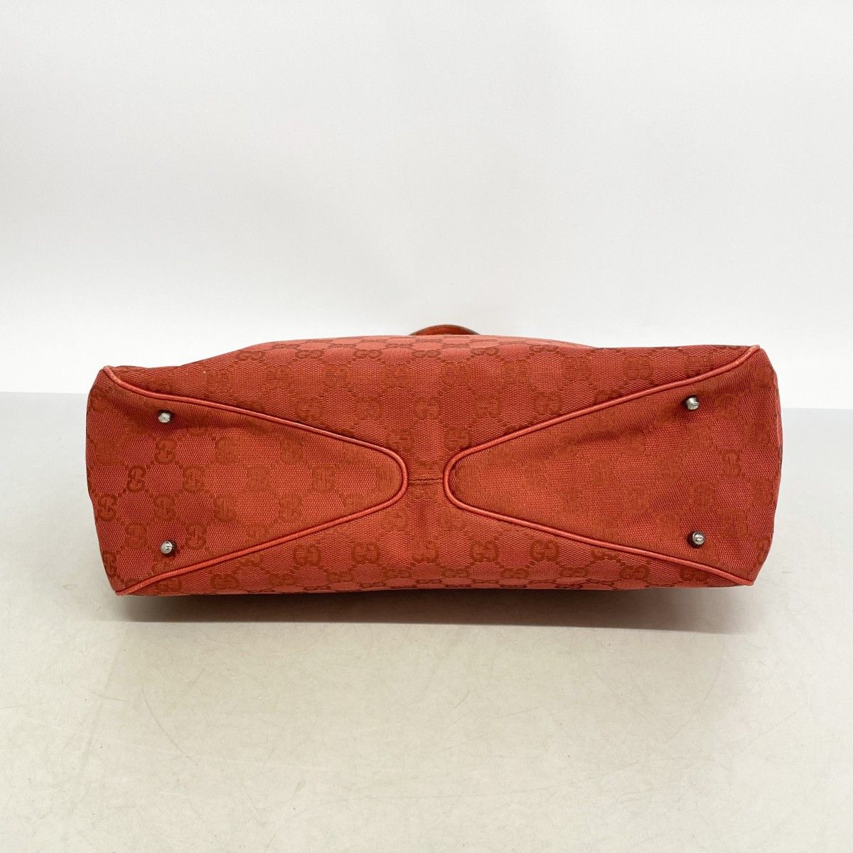 Gucci Tote GG Canvas Red Silver — view 3