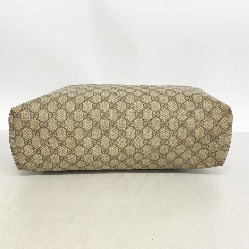 Gucci Tote GG Supreme Brown Silver — view 3