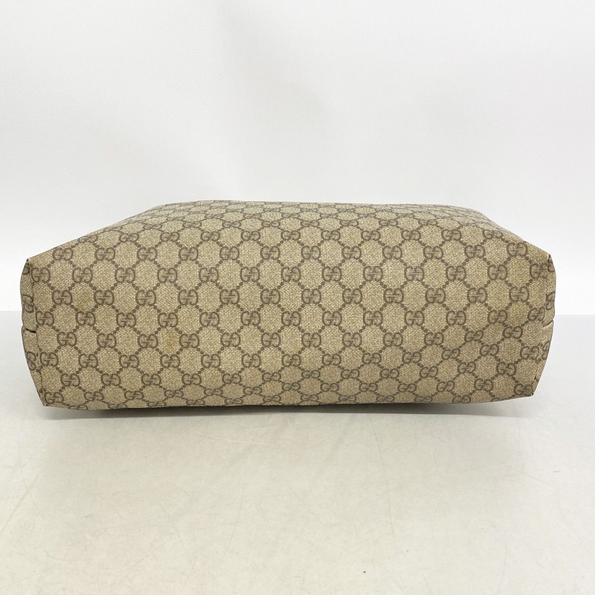 Gucci Tote GG Supreme Brown Silver — view 3