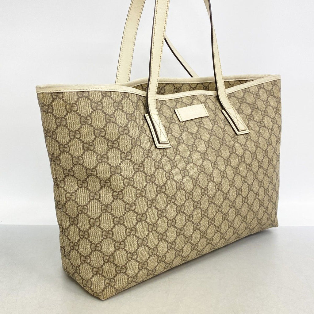 Gucci Tote GG Supreme Brown Silver — view 2