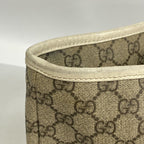 Gucci Tote GG Supreme Brown Silver — view 7